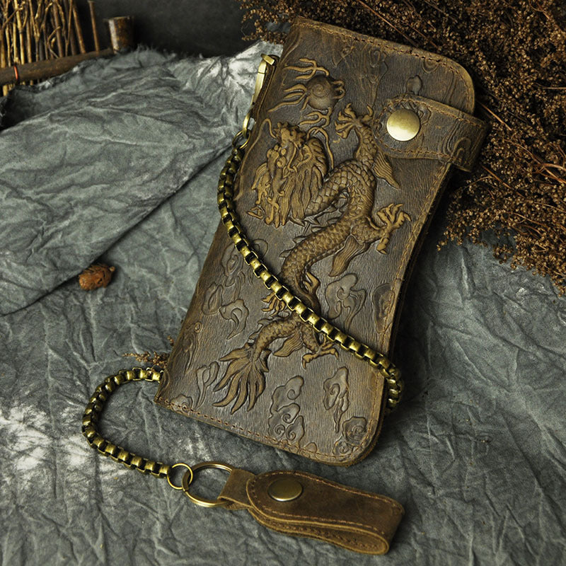 Men's Top Layer Crazy Horse Skin Cowhide Multiple Men's Wallets