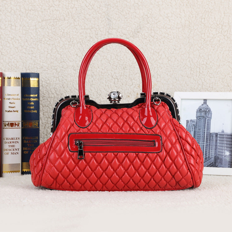 Women's Fur Korean Style Diamond Rhinestone Clip Bags
