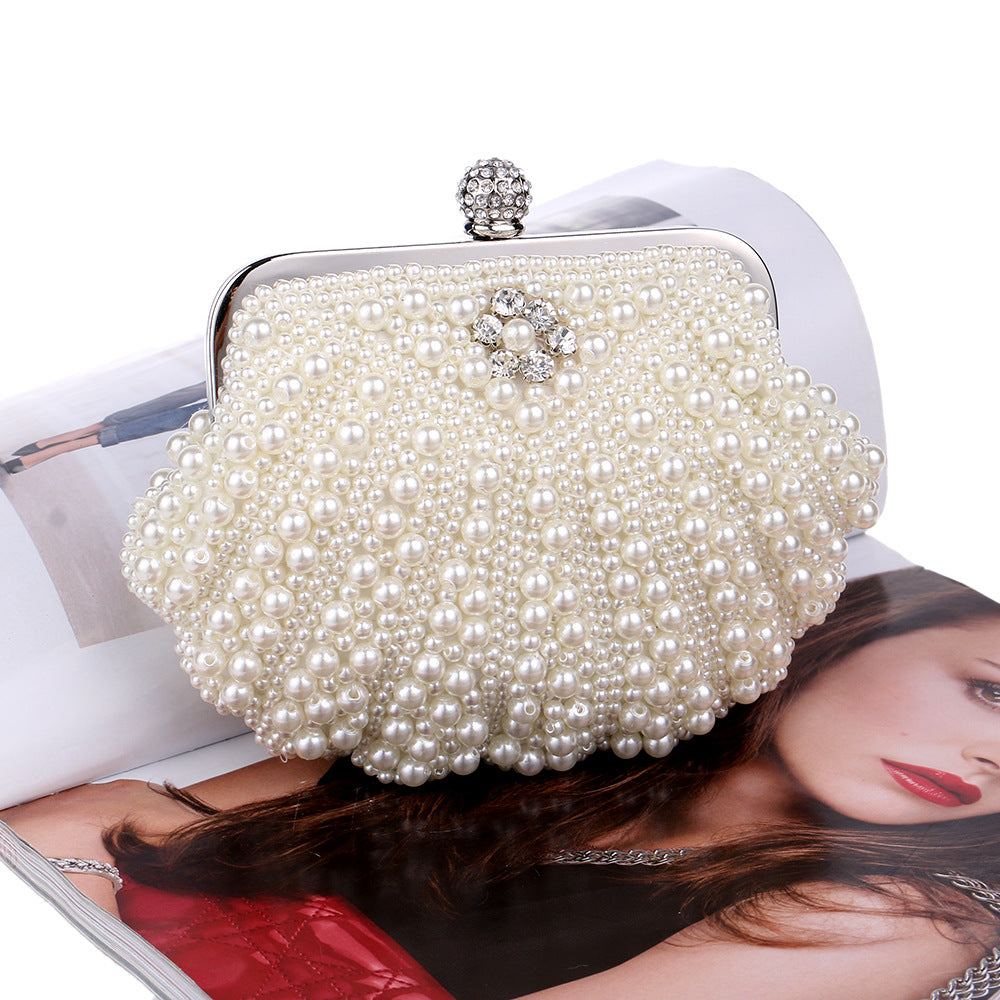 Women's Pearl Dinner Classic Style Fashion Banquet Evening Bags