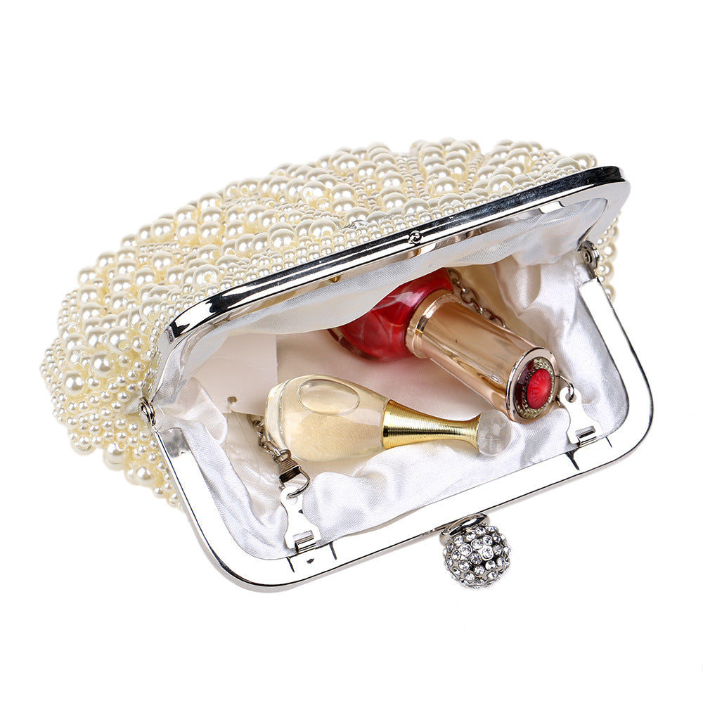 Women's Pearl Dinner Classic Style Fashion Banquet Evening Bags