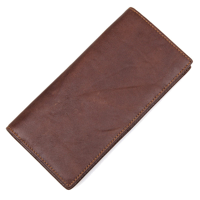 For Man Crazy Horse Long Multiple Men's Wallets