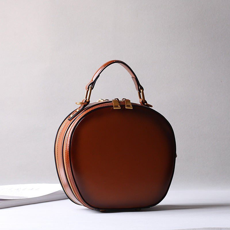 Women's Cowhide Genuine Leather Retro Cell Fashion Shoulder Bags