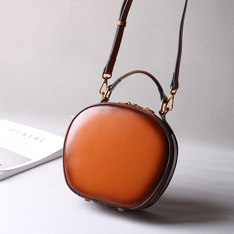 Women's Cowhide Genuine Leather Retro Cell Fashion Shoulder Bags