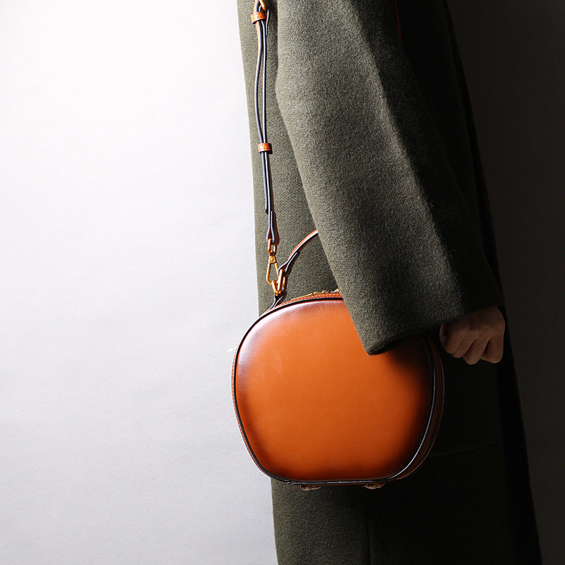 Women's Cowhide Genuine Leather Retro Cell Fashion Shoulder Bags