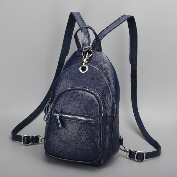 Women's Leather First Layer Cowhide Fashion Backpacks
