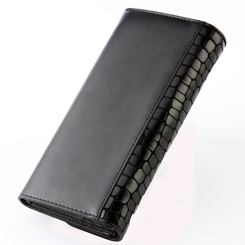 Pure Leather Female Long Genuine Cowhide Ladies Wallets