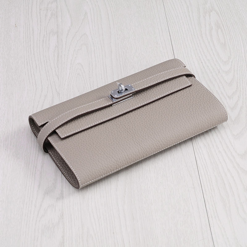 Women's Leather Long First Layer Cowhide Clutch Ladies Wallets