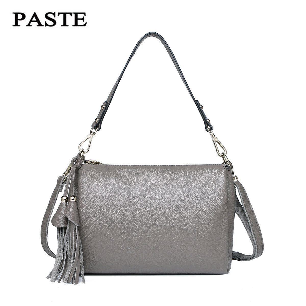 Women's First Layer Cowhide Tassel Genuine Leather Shoulder Bags