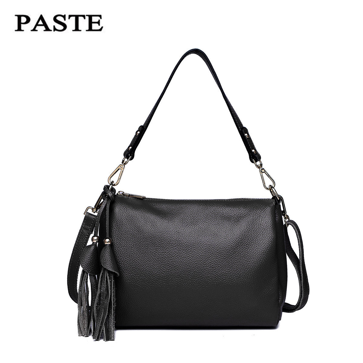 Women's First Layer Cowhide Tassel Genuine Leather Shoulder Bags