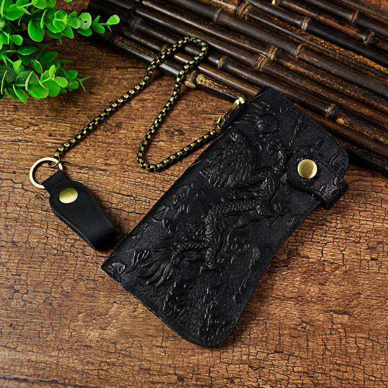 Men's Top Layer Crazy Horse Skin Cowhide Multiple Men's Wallets