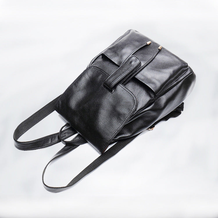 Women's Genuine Leather First Layer Cowhide Classic Backpacks