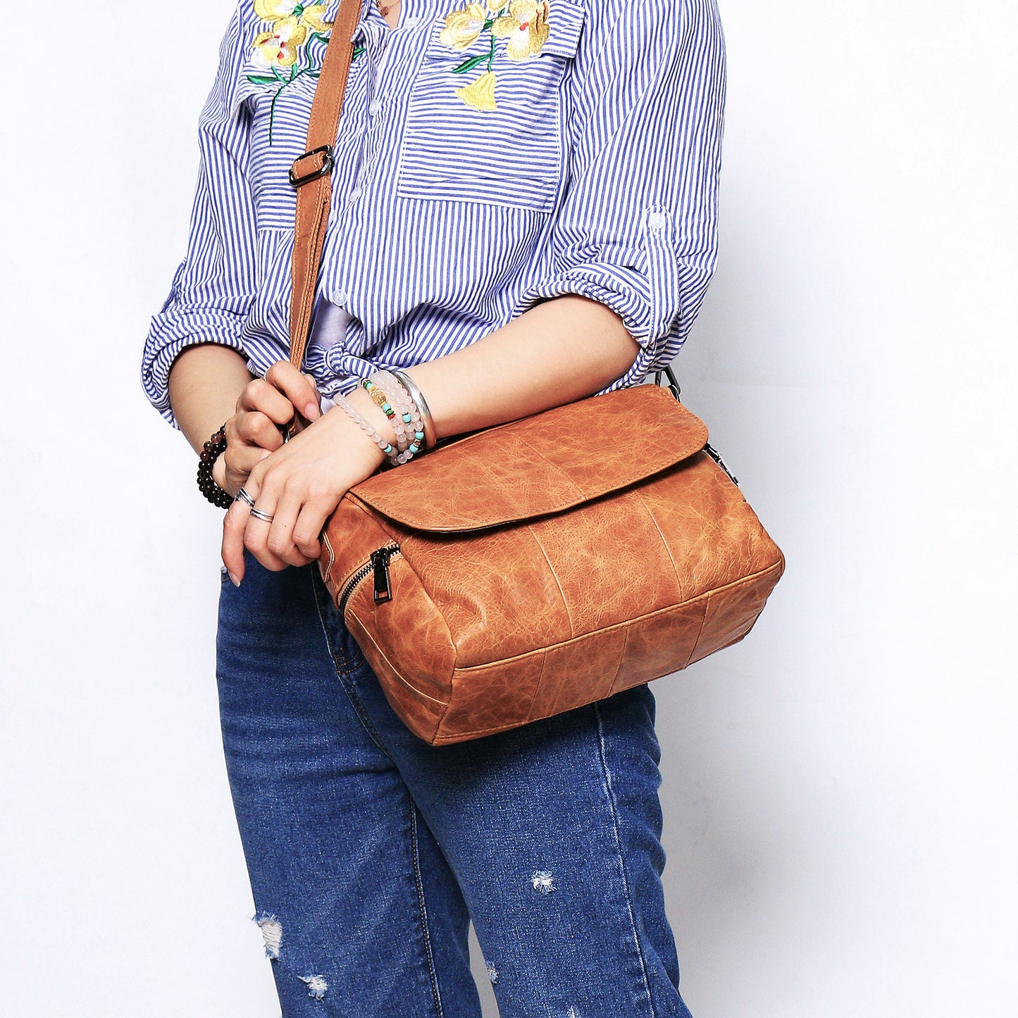 Women's Genuine Leather Cow Simple Fashion First Handbags