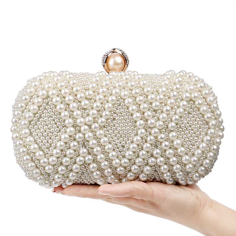 Women's Attractive Pearl Dinner Banquet Dress Evening Bags