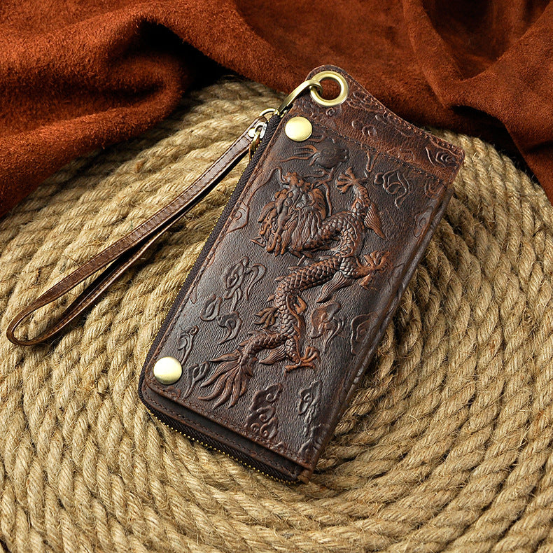 Men's Crazy Horse Skin Vintage Multiple Slots Men's Wallets