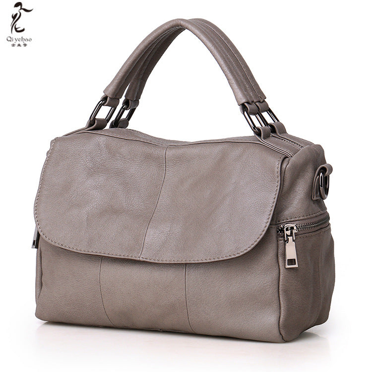 Women's Genuine Leather Cow Simple Fashion First Handbags