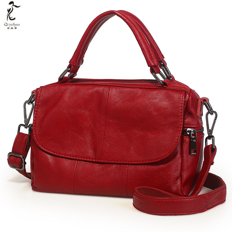 Women's Genuine Leather Cow Simple Fashion First Handbags
