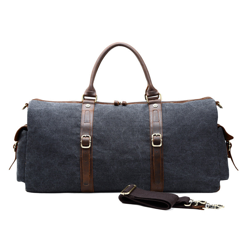 Men's Retro Canvas Large Capacity Hand-held Cow Men's Handbags