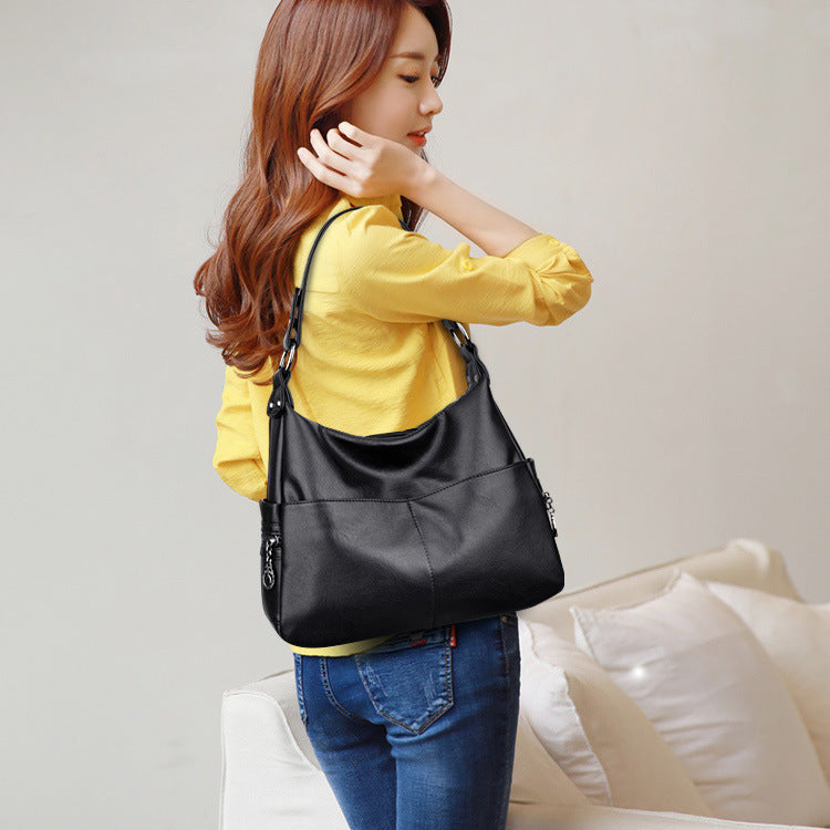 Women's Versatile Korean Style Mother Big Shoulder Bags