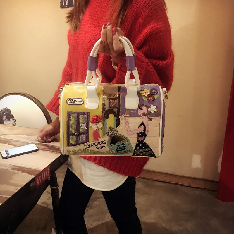 Classic Women's Graceful Portable Creative Boston Handbags