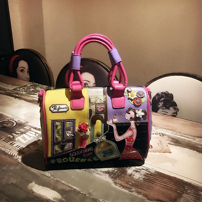 Classic Women's Graceful Portable Creative Boston Handbags
