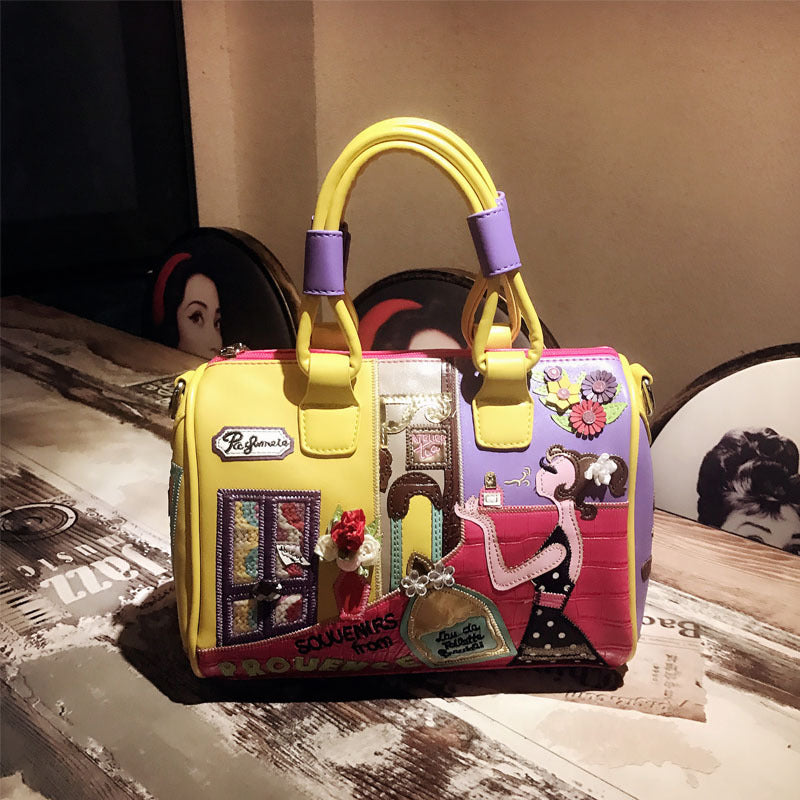 Classic Women's Graceful Portable Creative Boston Handbags
