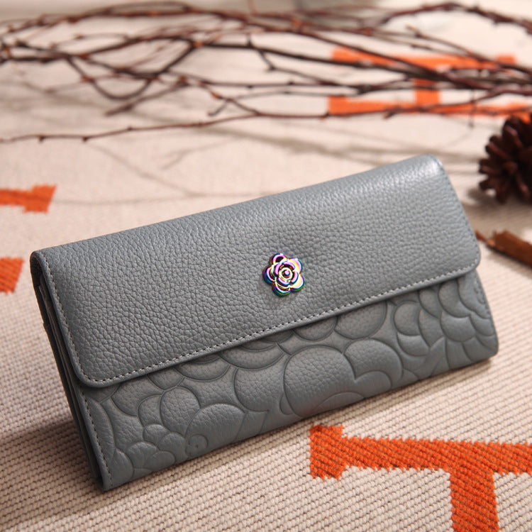 Women's Leather First Layer Cowhide Korean Style Ladies Wallets