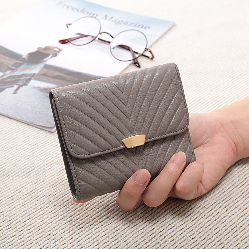 Style First Layer Cowhide Long Large Capacity Ladies Wallets