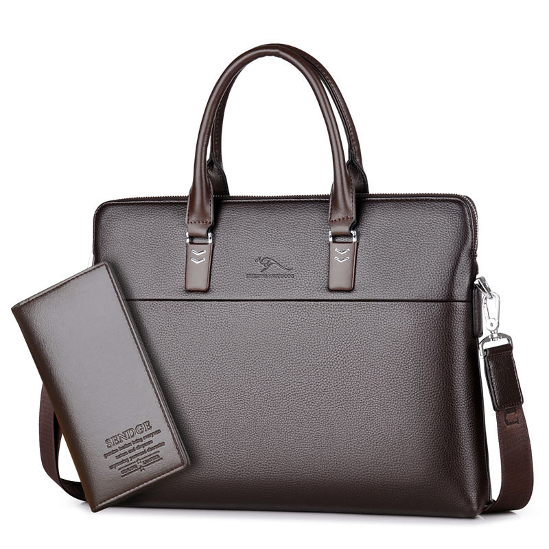 Men's Elegant Unique Computer Hand Kangaroo Men's Bags