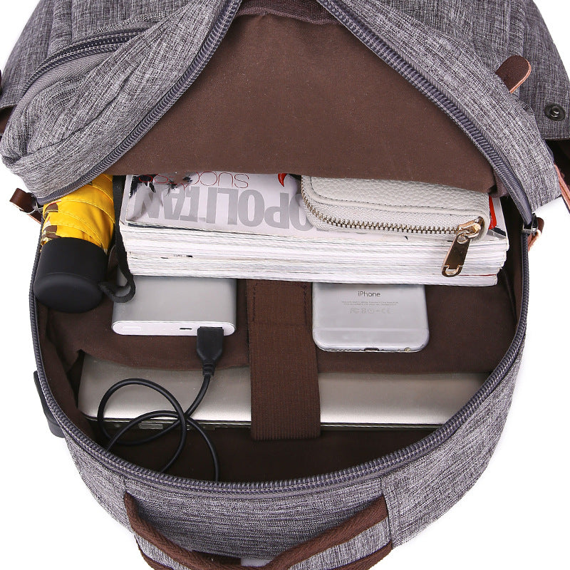 Material Charging Fashion Design High College Backpacks