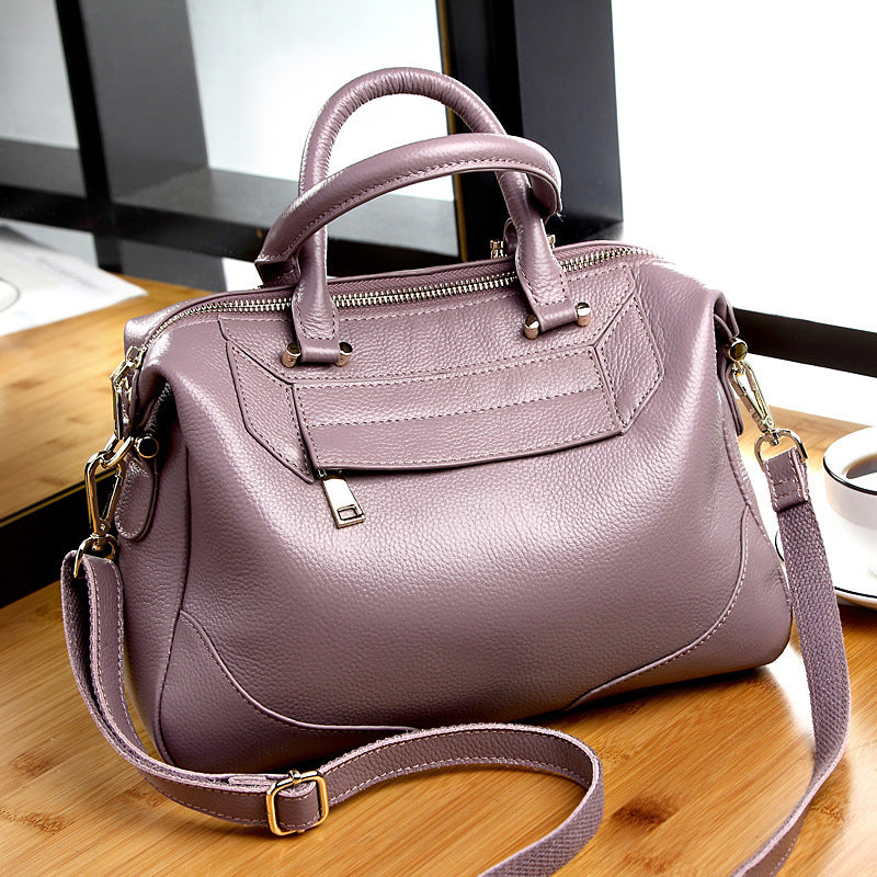 Women's Graceful Genuine Leather Fashion Cowhide Shoulder Bags