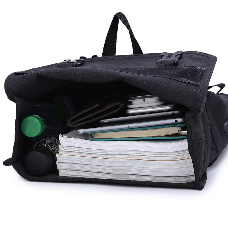 Men's Fashion Roll Cover Waterproof Trendy Leisure Backpacks