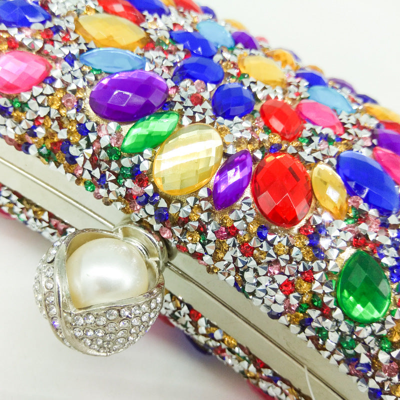 Women's Banquet Color Hot Drilling Dinner Wedding Evening Bags