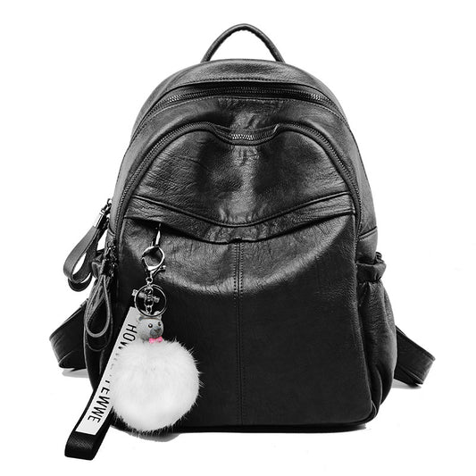Women's Versatile Graceful Attractive Cow Leather Backpacks