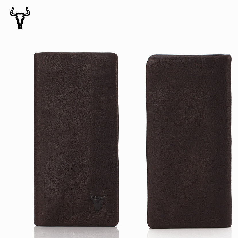 Men's Leather Long Genuine Soft Cowhide Multiple Men's Wallets