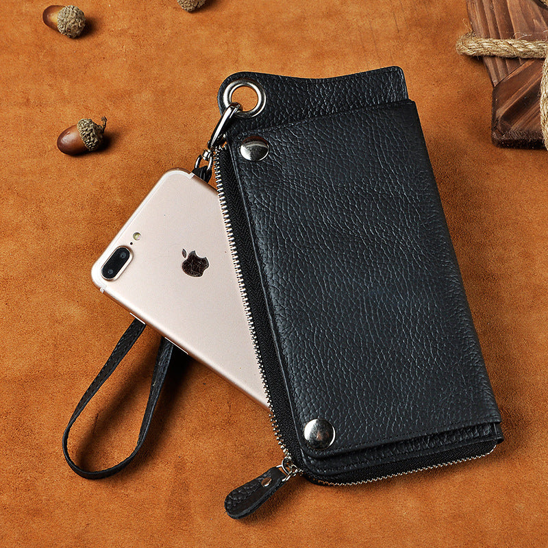 Men's Crazy Horse Skin Vintage Multiple Slots Men's Wallets
