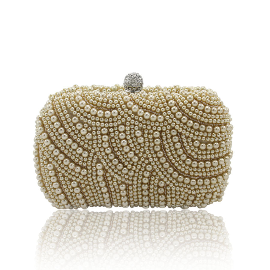 Double-sided Pearl Banquet Clutch Bridal Dress Handbags