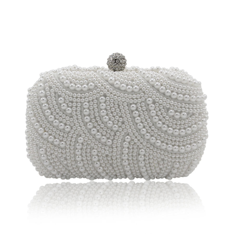 Double-sided Pearl Banquet Clutch Bridal Dress Handbags