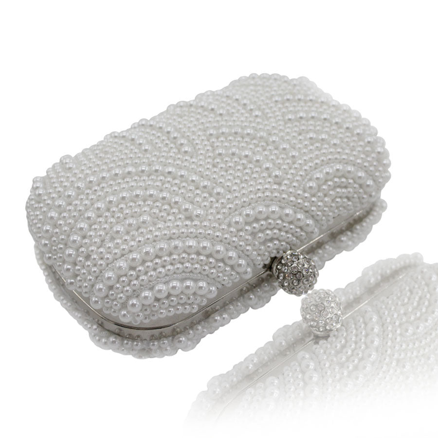 Double-sided Pearl Banquet Clutch Bridal Dress Handbags