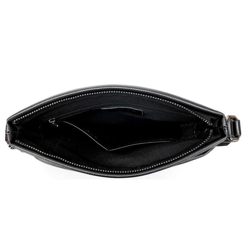 Men's Old Green Business Soft Leather Genuine Men's Handbags