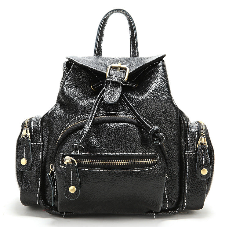 Women's Style Show Genuine Leather First Layer Backpacks