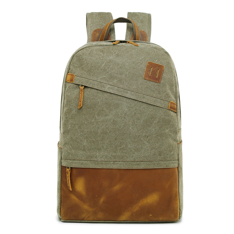 Men's S. C. Cotton Canvas Leisure Backpacks