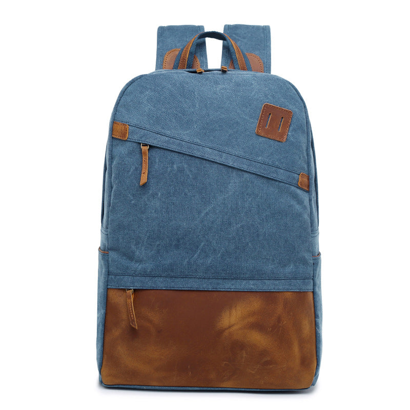 Men's S. C. Cotton Canvas Leisure Backpacks