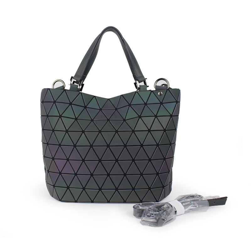 Women's Luminous Medium Geometric Rhombus Single Handbags