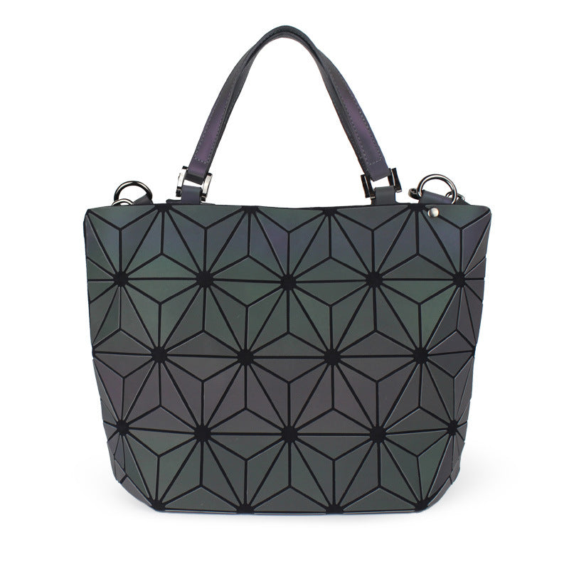 Women's Luminous Medium Geometric Rhombus Single Handbags