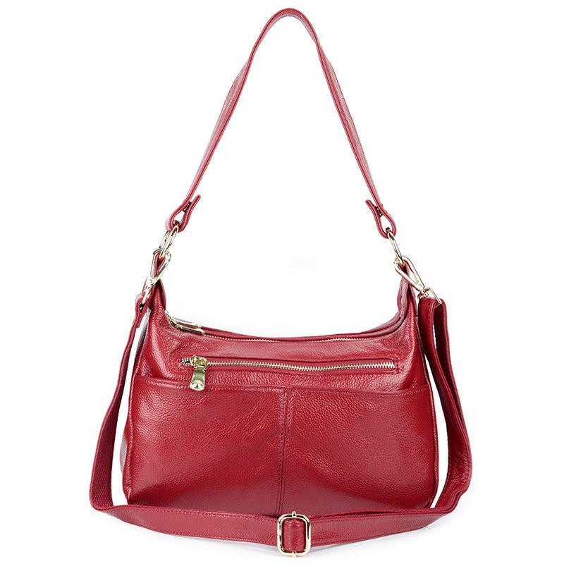 Women's Layer Cowhide Large Capacity Fashion Genuine Shoulder Bags