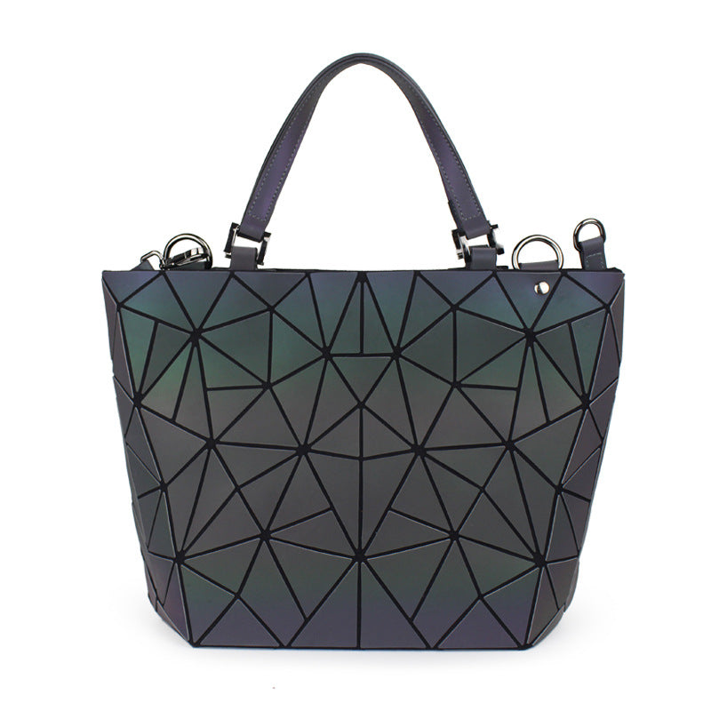 Women's Luminous Medium Geometric Rhombus Single Handbags