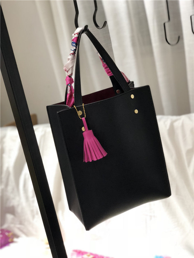 Trendy Macaron Color Simple Son Mother Handbags