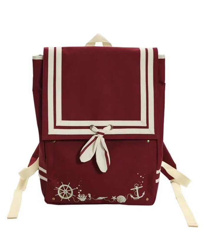 Navy Style Bow Decoration Marine Elements Backpacks