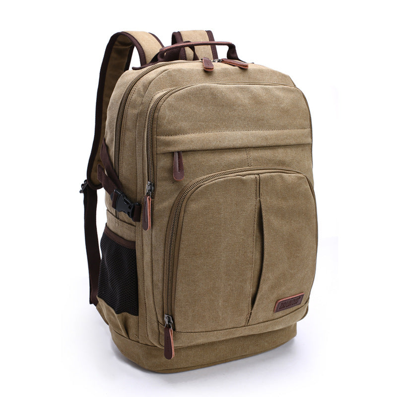 Innovative Large Capacity Washed Canvas Leisure Backpacks