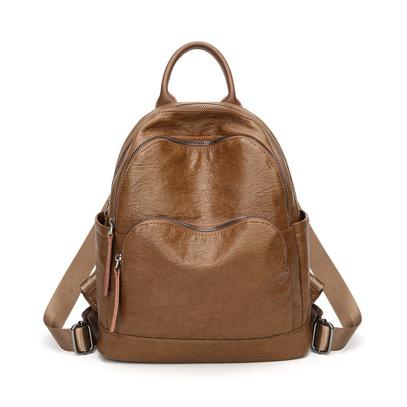 Women's Commuter Lightweight Simple Korean Fashion Soft Backpacks